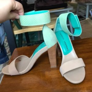 Chinese Laundry Balance mint green/taupe sz6